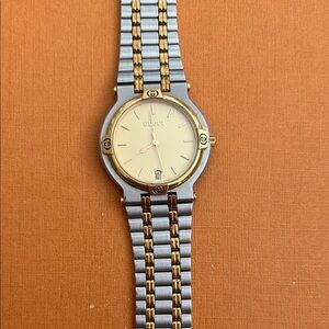 Gucci Men's Two-Tone Gold and Silver Watch